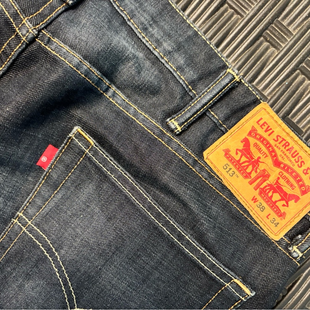 Levi's Men's Dark Blue Slim Straight Jeans